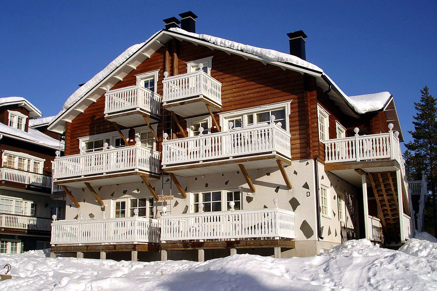 Programme Laponie au féminin - Hébergement en Laponie - Chalet extérieur